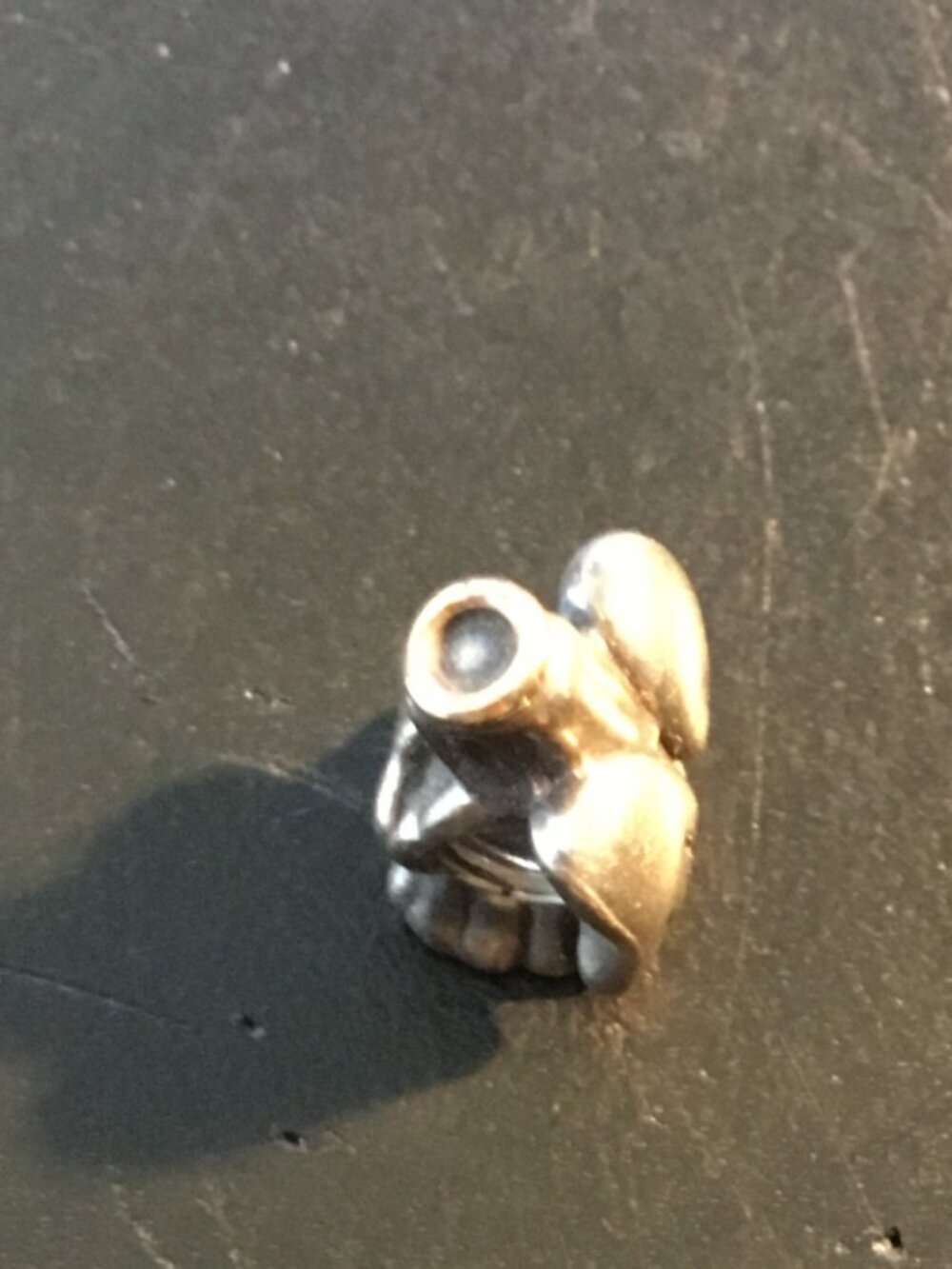 Pandora Sterling Silver 925 ALE & 14k Yellow Gold Divine Angel Halo Charm - Picture 4 of 6